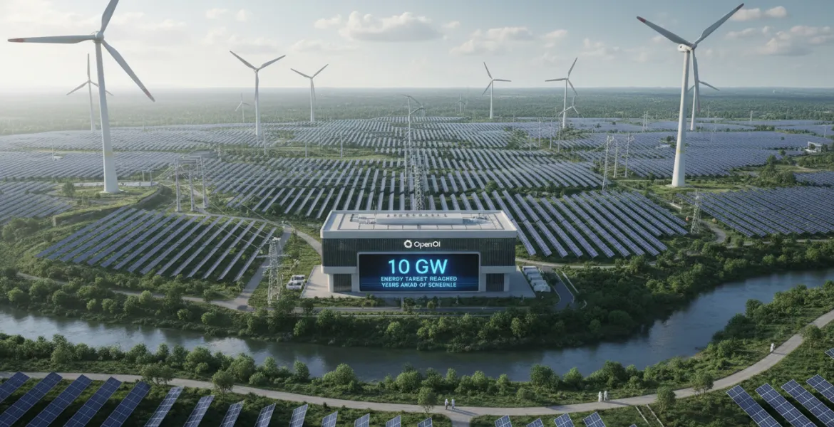 OpenAI domina la corsa all'energia: raggiunto l'obiettivo di 10 GW con anni di anticipo