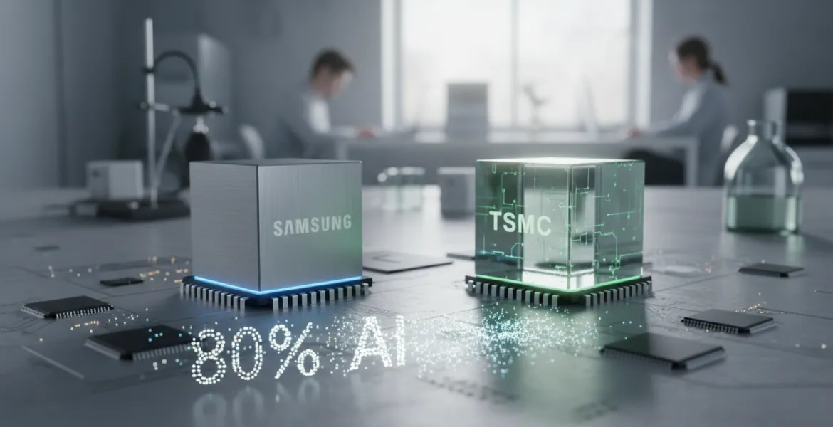 Samsung sfida TSMC: resa dell'80% per i chip a 4nm e boom dell'intelligenza artificiale