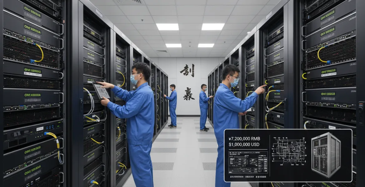 Nvidia B300 in Cina: il prezzo dei server vola a un milione di dollari per aggirare i veti USA