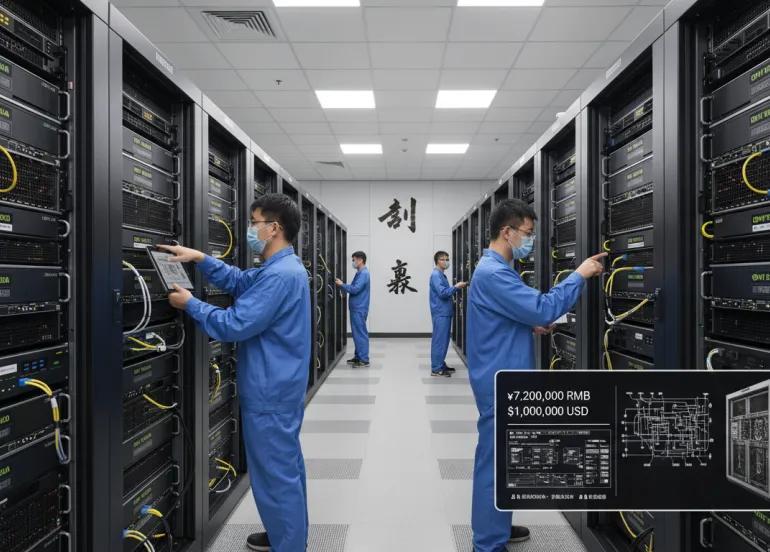 Nvidia B300 in Cina: il prezzo dei server vola a un milione di dollari per aggirare i veti USA