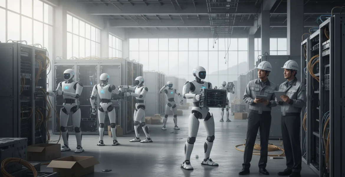 SoftBank sfida il futuro con Roze AI: robot autonomi per costruire i nuovi data center mondiali
