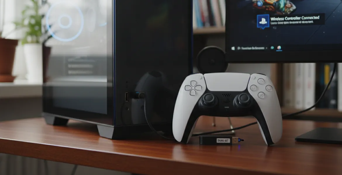 PlayStation DualSense su PC: il dongle fai-da-te che sblocca il wireless totale