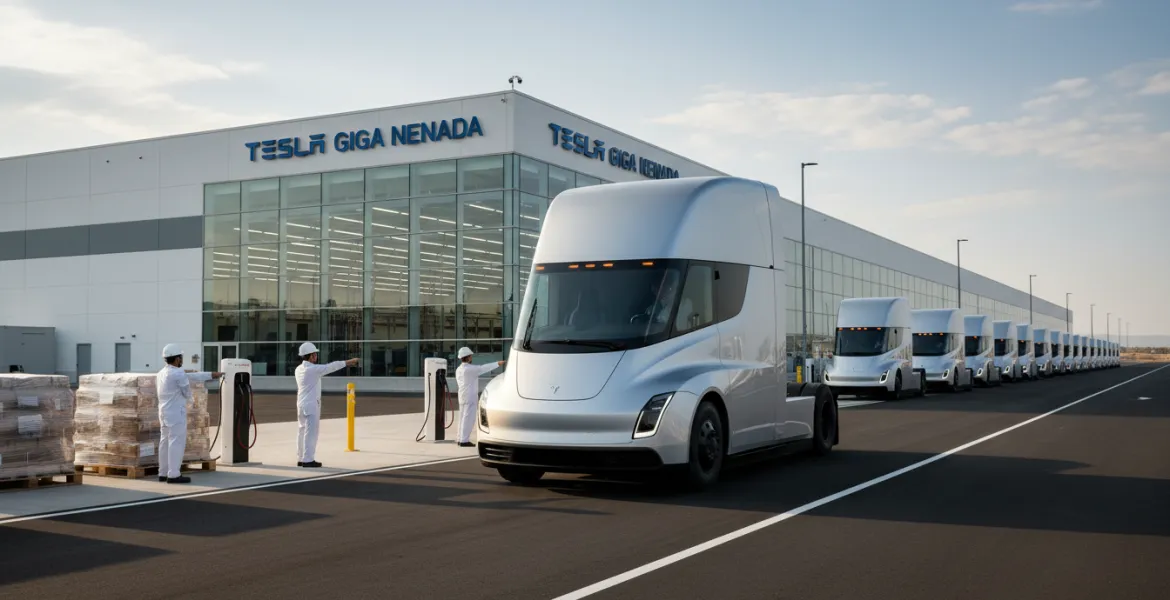 Tesla Semi: Al via la produzione in serie del camion che rivoluziona la logistica