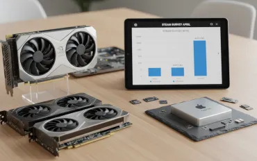 Steam Survey Aprile: Nvidia serie 5000 domina il mercato e Apple M2 sorprende