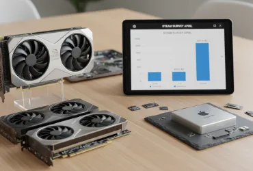 Steam Survey Aprile: Nvidia serie 5000 domina il mercato e Apple M2 sorprende