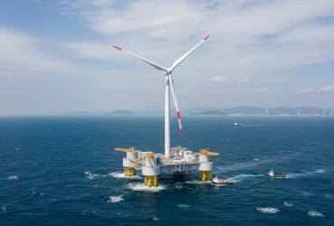 Energia dal mare: la Cina lancia la turbina eolica galleggiante più grande del mondo