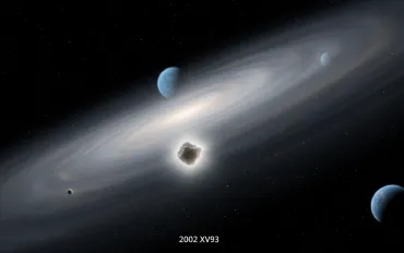 Scossa nel Sistema Solare: scoperta un'atmosfera sul minuscolo plutino 2002 XV93