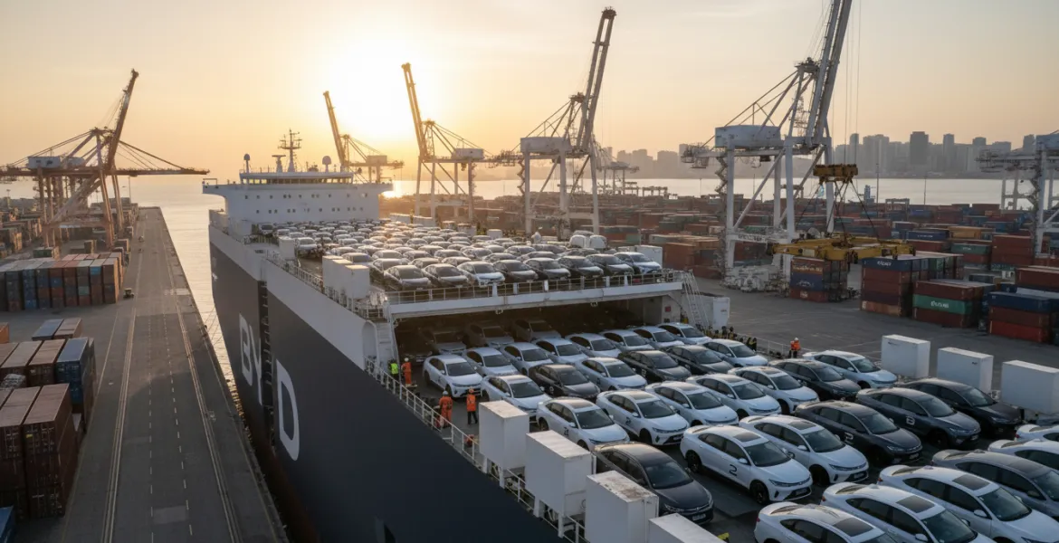BYD sfida i colossi dell'auto: record di export e dominio nei mercati internazionali