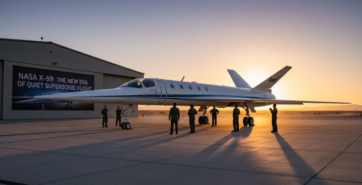 NASA X-59: la nuova era del volo supersonico silenzioso è ufficialmente iniziata
