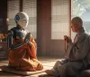 Il primo robot monaco buddista a Seoul: l'IA riceve i precetti sacri