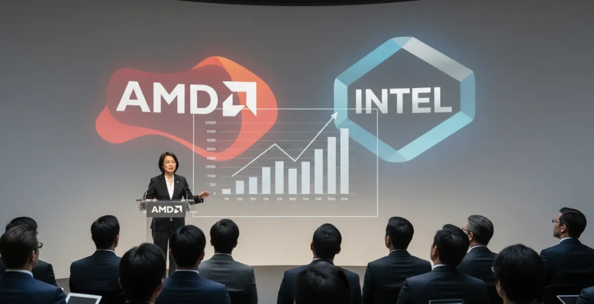 AMD sfida Intel e punta al dominio dei server: le previsioni di Lisa Su volano a 120 miliardi