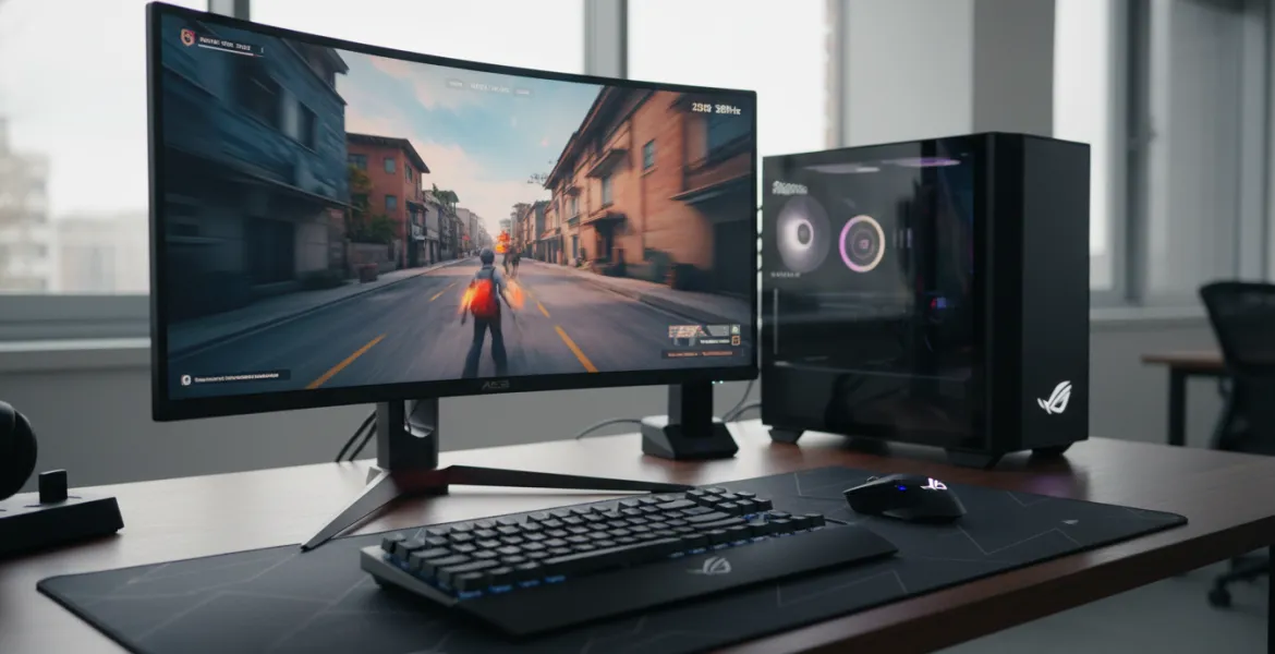 Asus rivoluziona il gaming con i nuovi ROG Strix: debutta l'OLED curvo da 280Hz