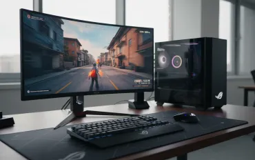 Asus rivoluziona il gaming con i nuovi ROG Strix: debutta l'OLED curvo da 280Hz