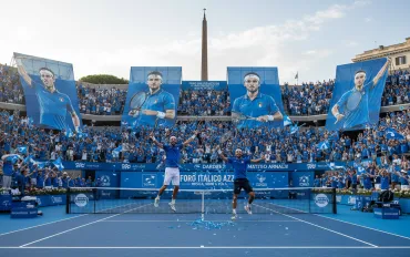 Il Foro Italico si tinge d'azzurro: Musetti e Darderi volano, Arnaldi da sogno