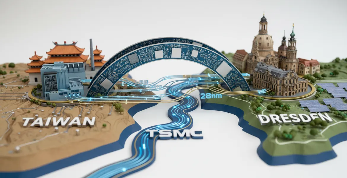 TSMC sposta le tecnologie da 28nm in Germania: un ponte strategico tra Taiwan e Dresda