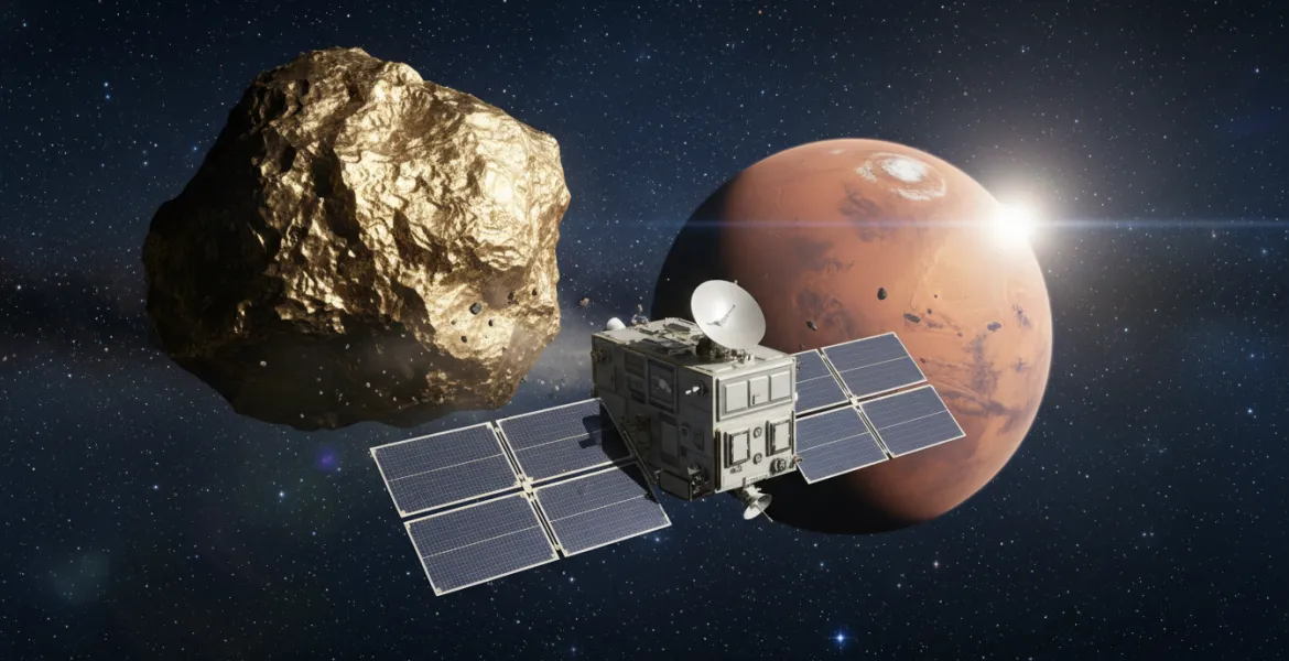 Missione Psyche: Verso l'asteroide d'oro passando per Marte