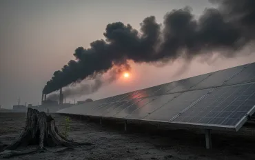 L'ombra del carbone sul futuro solare: come l'inquinamento atmosferico frena la transizione energetica globale