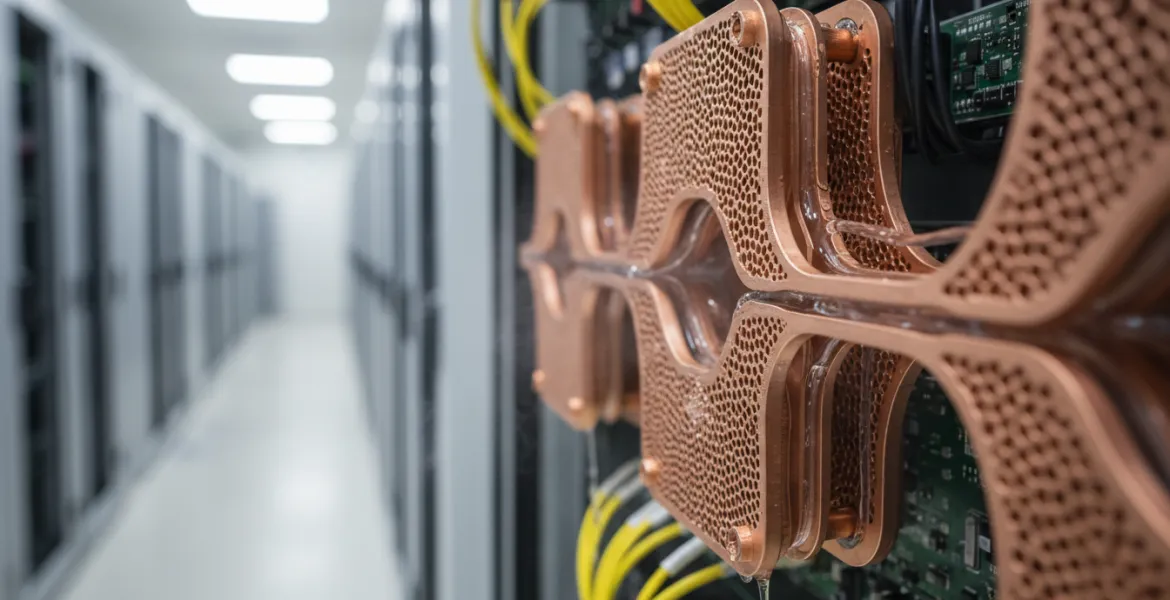 Svolta nel raffreddamento dei Data Center: piastre in rame puro stampate in 3D per un’efficienza record