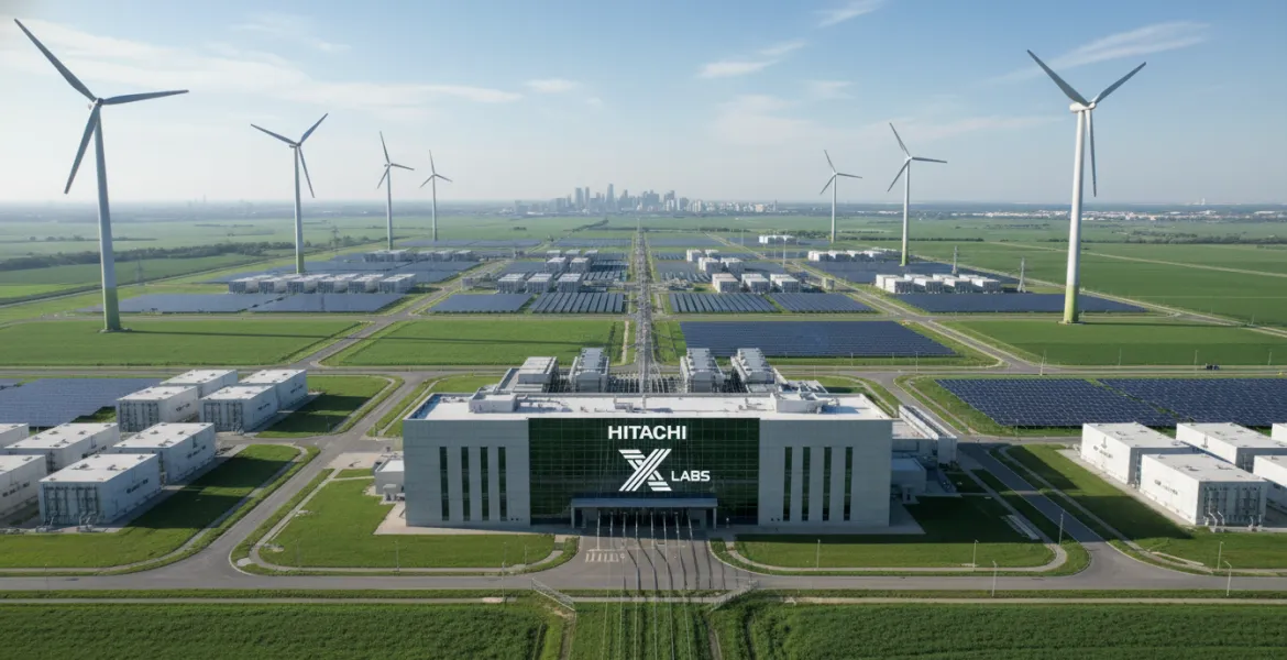 Hitachi e X LABS: Nascono i parchi energetici gigawatt per l'Intelligenza Artificiale