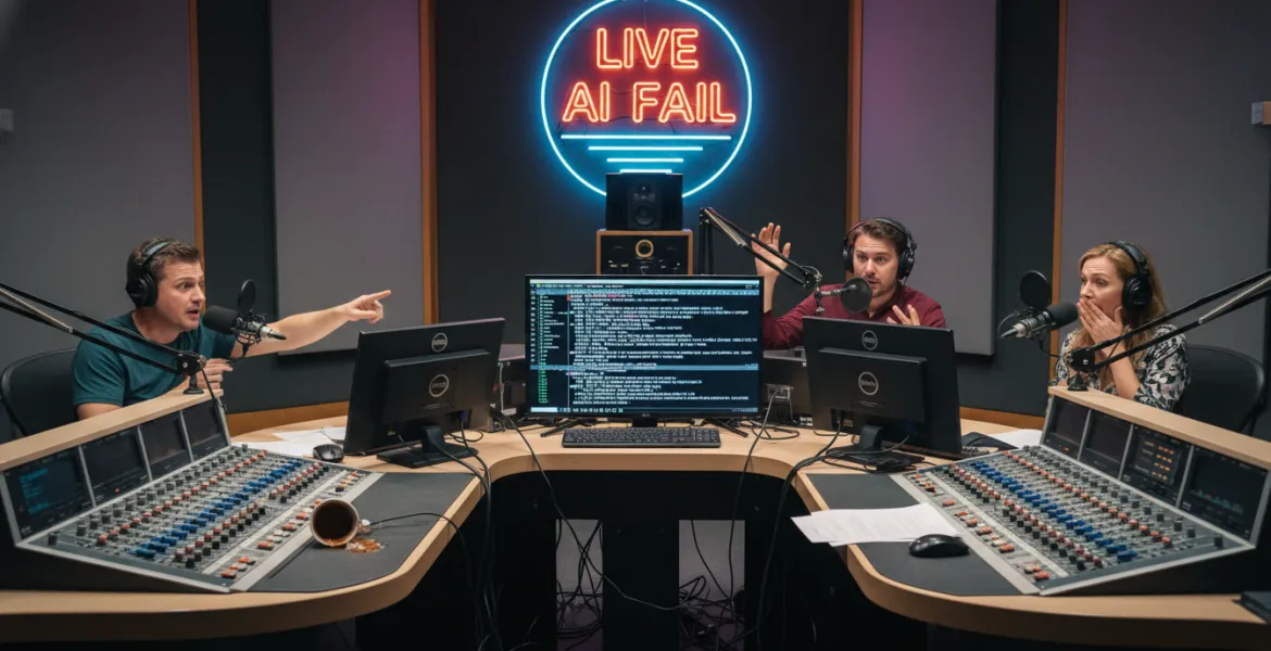 Il Grande fallimento dell'IA in diretta: Quando i chatbot impazziscono alla radio