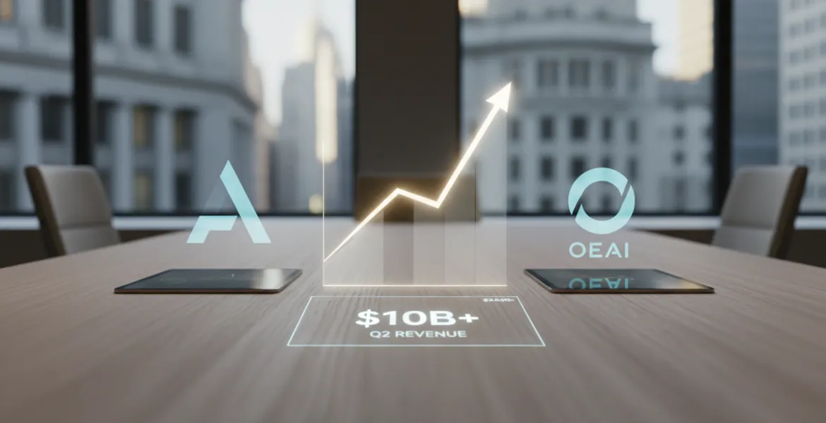 Anthropic sfida OpenAI: ricavi record oltre i 10 miliardi di dollari nel secondo trimestre