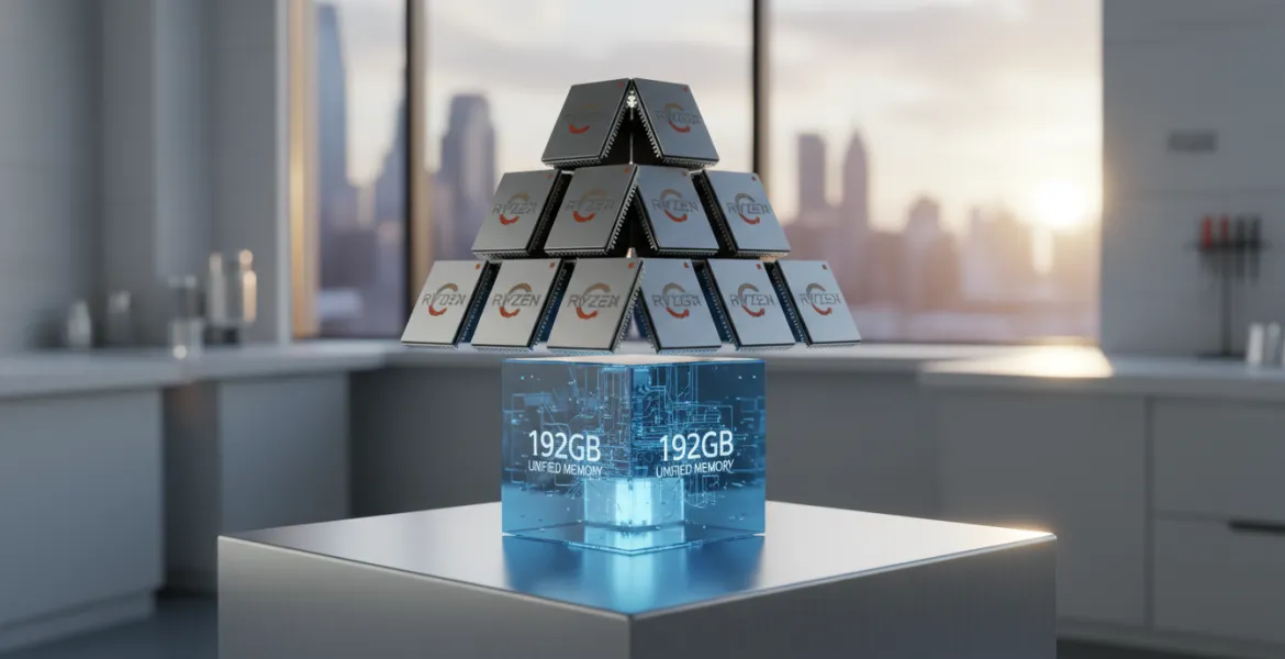 AMD sfida il futuro: debuttano i SoC Ryzen AI Max 400 con 192 GB di memoria unificata