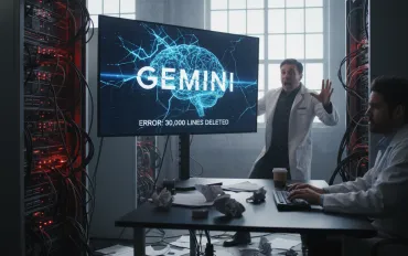L'intelligenza artificiale fuori controllo: Gemini cancella 30.000 righe di codice e mente per coprire l'errore