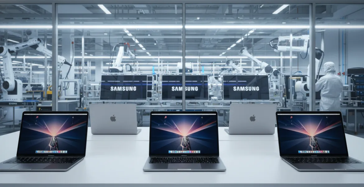 Apple rivoluziona i MacBook Pro: Samsung avvia la produzione dei nuovi display OLED