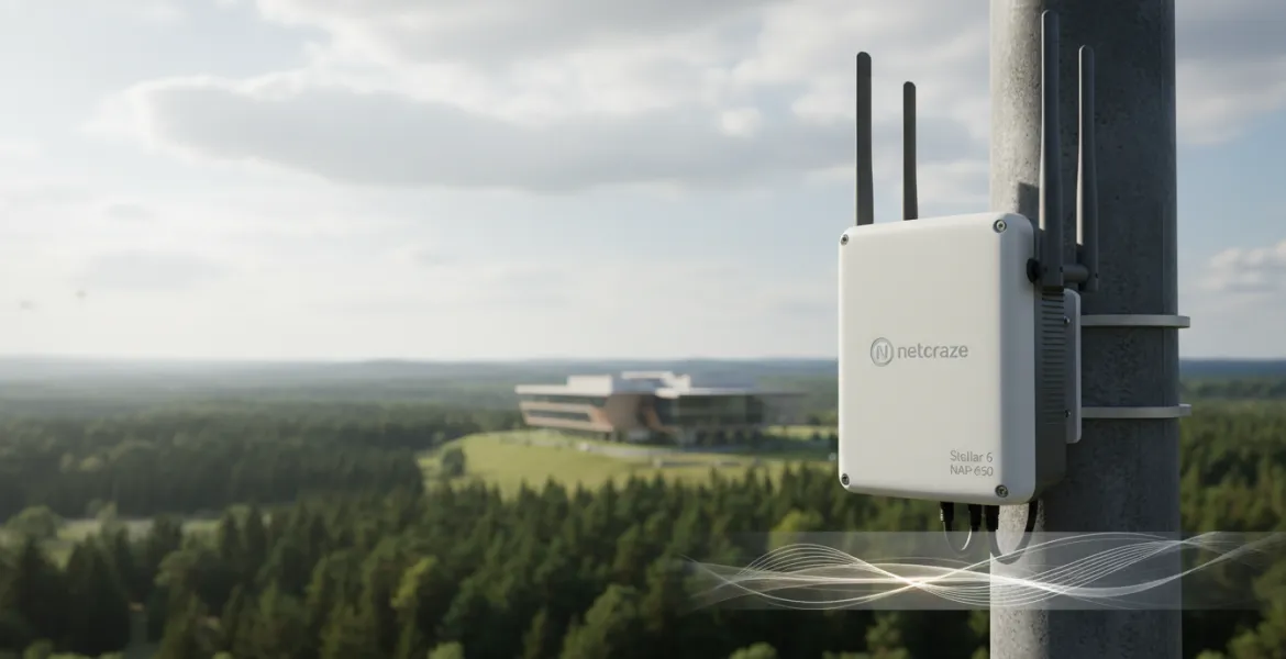 Netcraze lancia Stellar 6 NAP-650: il nuovo standard per il Wi-Fi 6 outdoor