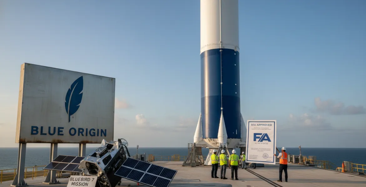 Blue Origin: il New Glenn ottiene il via libera della FAA dopo il fallimento della missione BlueBird 7