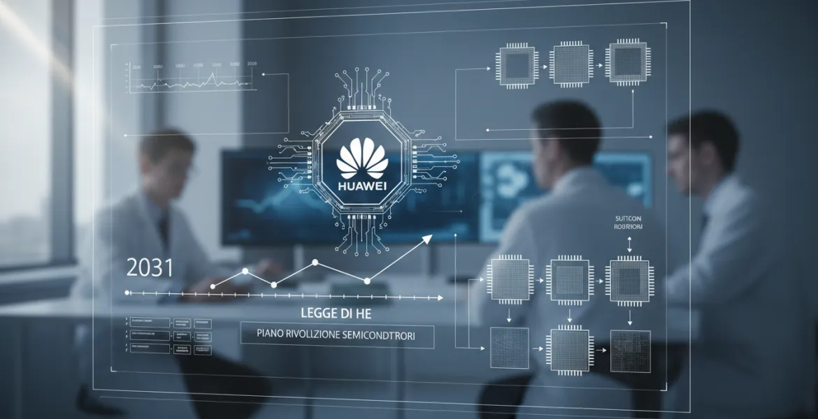 Huawei e la Legge di He: il piano per rivoluzionare i semiconduttori entro il 2031