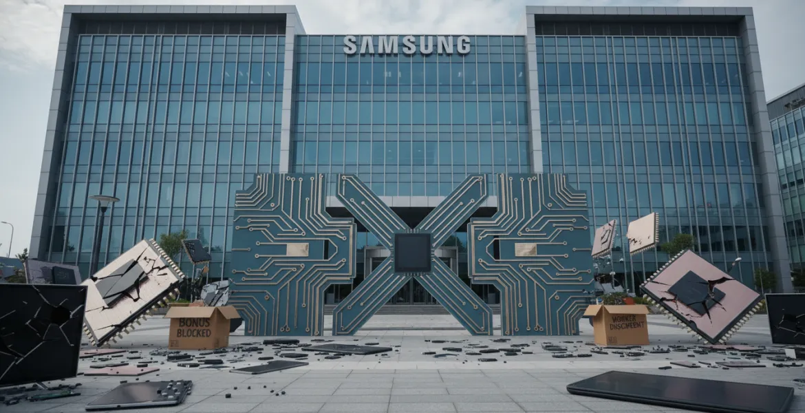 Scossa in casa Samsung: i lavoratori della tecnologia di consumo bloccano i bonus record dei semiconduttori