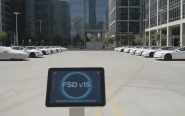 Robotaxi Tesla: la flotta si contrae mentre la sfida dell'autonomia si sposta sul software FSD v15