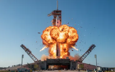 Disastro New Glenn: Esplosione distrugge il sogno lunare di Jeff Bezos a cape canaveral