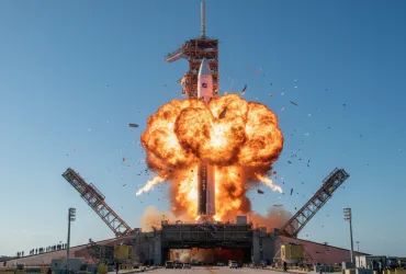 Disastro New Glenn: Esplosione distrugge il sogno lunare di Jeff Bezos a cape canaveral