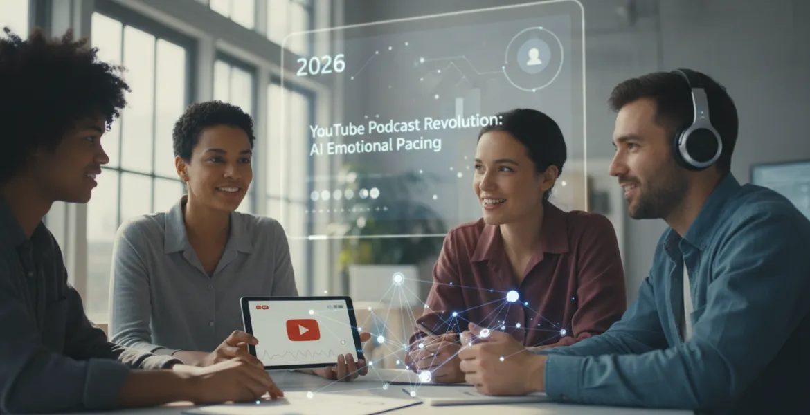 YouTube rivoluziona i podcast: nel 2026 l'IA neurale legge le emozioni e adatta il ritmo