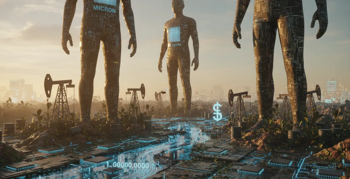 I giganti della memoria superano il petrolio: Micron, Samsung e SK hynix oltre i mille miliardi