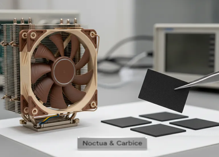 Noctua e Carbice: Rivoluzione con i Pad Termici a nanotubi di carbonio