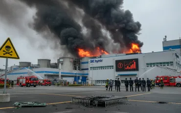 SK hynix: Incendio e allarme chimico a cheongju, trema il mercato globale dei chip