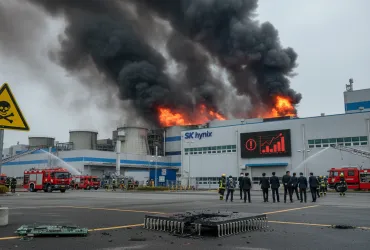 SK hynix: Incendio e allarme chimico a cheongju, trema il mercato globale dei chip