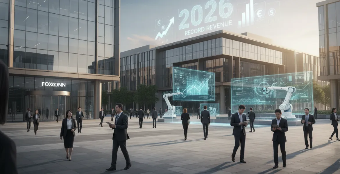 Foxconn domina il 2026: l'Intelligenza Artificiale spinge i ricavi a livelli record