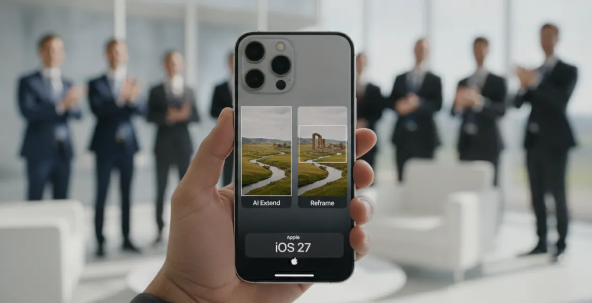 Apple rivoluziona la fotografia digitale: arrivano le funzioni AI Extend e Reframe su iOS 27