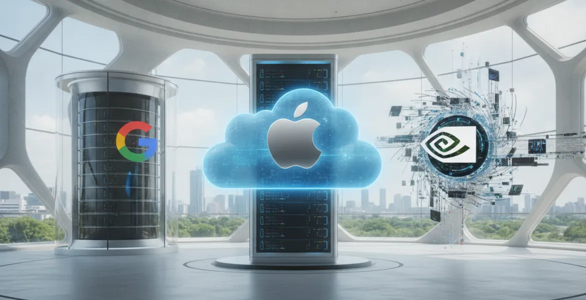 Apple rivoluziona l'AI: alleanza con Google e Nvidia per un Cloud sicuro