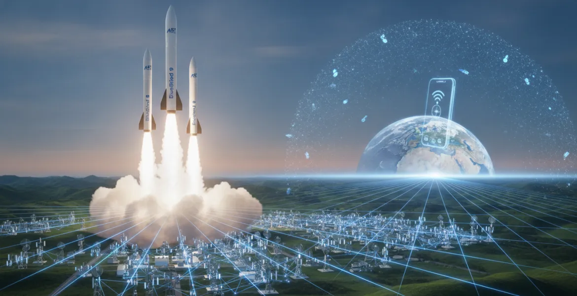 AST SpaceMobile: il lancio dei BlueBird 8, 9 e 10 trasforma la telefonia globale