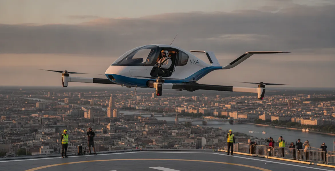 Rivoluzione nei Cieli: Il Taxi Volante di Vertical Aerospace decolla con pilota a bordo