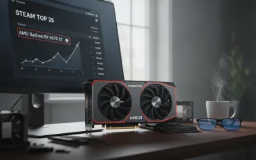 La riscossa di AMD: Radeon RX 9070 XT entra prepotentemente nella Top 25 di Steam