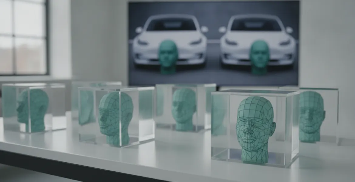 Scatole di resina contro l'AI: il pericoloso inganno delle teste 3D sulle Tesla in Cina