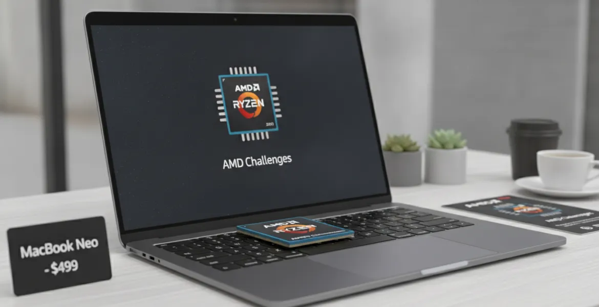 MacBook Neo a 499 dollari: AMD lancia il guanto di sfida con i nuovi chip Ryzen 5 220