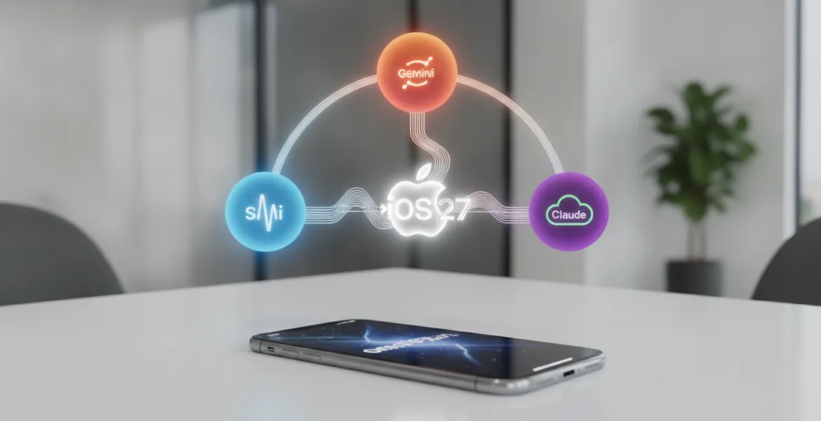Apple trasforma l'ecosistema IA: Siri si apre a Gemini e Claude con il lancio di iOS 27