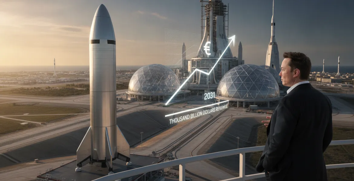 SpaceX e la profezia di Elon Musk: Mille miliardi di dollari di fatturato entro il 2031
